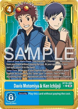 Davis Motomiya & Ken Ichijoji (Alternate Art) [BT16-085] [Advanced Booster Digimon Generation] Foil