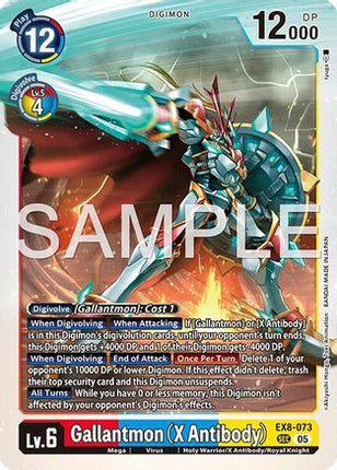 Gallantmon (X Antibody) [EX8-073] [Advanced Booster Digimon Generation] Foil