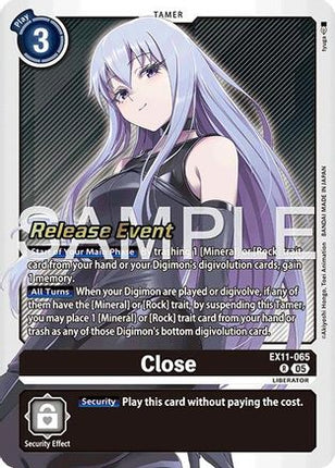 Close [EX11-065] [Dawn of Liberator Release Event Cards] Foil