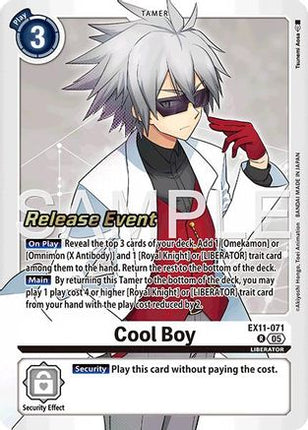 Cool Boy [EX11-071] [Dawn of Liberator Release Event Cards] Foil