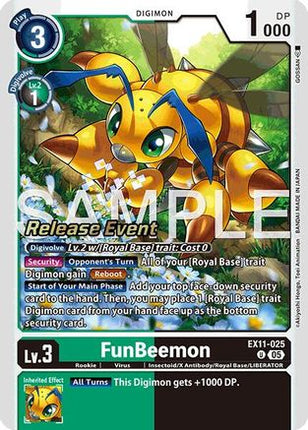 FunBeemon [EX11-025] [Dawn of Liberator Release Event Cards]