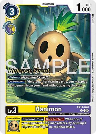 Hanimon [EX11-020] [Dawn of Liberator Release Event Cards]