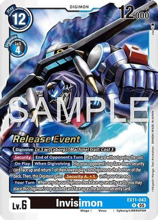 Invisimon [EX11-043] [Dawn of Liberator Release Event Cards] Foil