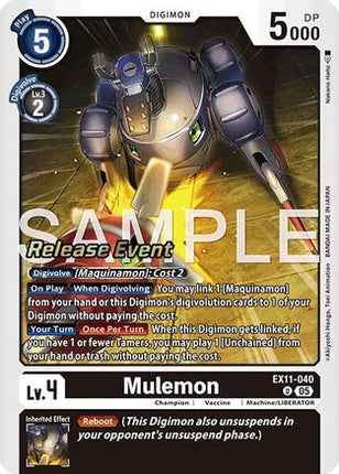 Mulemon [EX11-040] [Dawn of Liberator Release Event Cards]