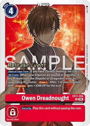 Owen Dreadnought [EX11-054] [Dawn of Liberator Release Event Cards] Foil
