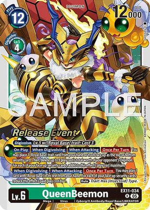 QueenBeemon [EX11-034] [Dawn of Liberator Release Event Cards] Foil