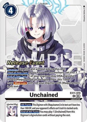 Unchained [EX11-070] [Dawn of Liberator Release Event Cards] Foil
