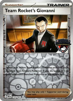 Team Rocket's Giovanni - 174/null [League & Championship Cards] Reverse Holofoil