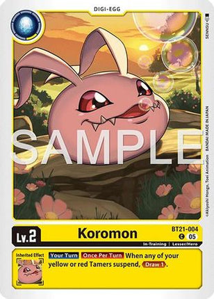 Koromon - BT21-004 (Reprint) [BT21-004] [Advanced Booster Digimon Generation] Foil