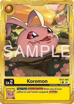 Koromon (Alternate Art) [BT21-004] [Advanced Booster Digimon Generation] Foil