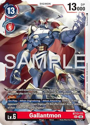 Gallantmon - BT13-111 [BT13-111] [Advanced Booster Digimon Generation] Foil