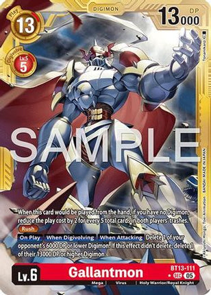 Gallantmon - BT13-111 (Alternate Art) [BT13-111] [Advanced Booster Digimon Generation] Foil