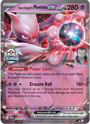 Team Rocket's Mewtwo ex - 81/null [League & Championship Cards] Holofoil