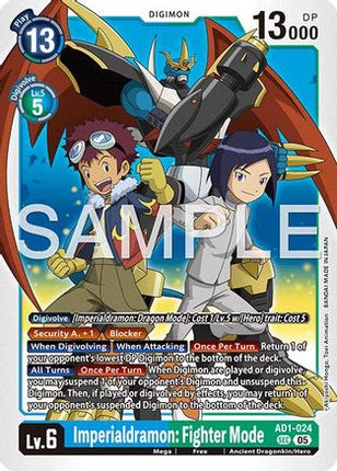 Imperialdramon: Fighter Mode - AD1-024 [AD1-024] [Advanced Booster Digimon Generation] Foil