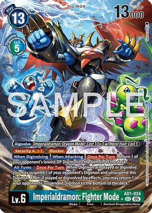 Imperialdramon: Fighter Mode (Alternate Art) [AD1-024] [Advanced Booster Digimon Generation] Foil