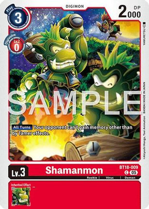 Shamanmon - BT18-009 (Foil Reprint) [BT18-009] [Advanced Booster Digimon Generation] Foil