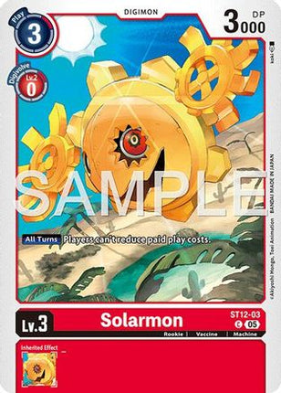 Solarmon - ST12-03 (Foil Reprint) [ST12-03] [Advanced Booster Digimon Generation] Foil