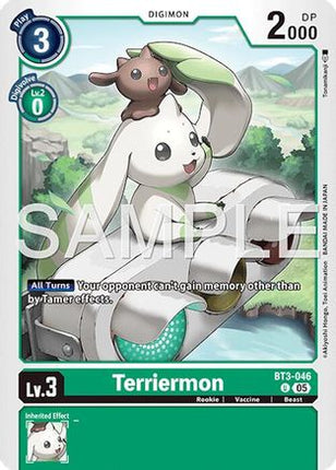 Terriermon - BT3-046 (Foil Reprint) [BT3-046] [Advanced Booster Digimon Generation] Foil