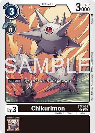 Chikurimon - ST13-08 (Foil Reprint) [ST13-08] [Advanced Booster Digimon Generation] Foil