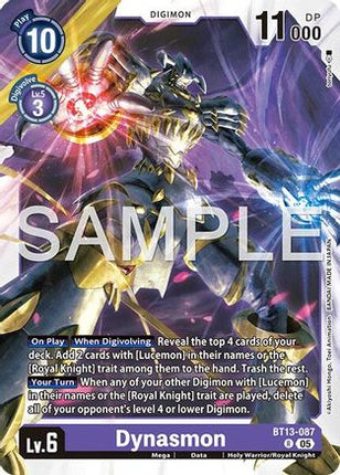 Dynasmon - BT13-087 (Reprint) [BT13-087] [Advanced Booster Digimon Generation] Foil