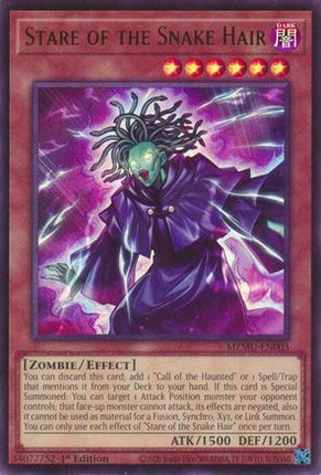 Stare of the Snake Hair [MZMU-EN003] Ultra Rare 1st Edition