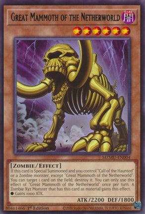 Great Mammoth of the Netherworld [MZMU-EN004] Rare 1st Edition