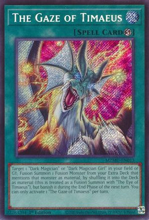 The Gaze of Timaeus [MZMU-EN013] Secret Rare 1st Edition