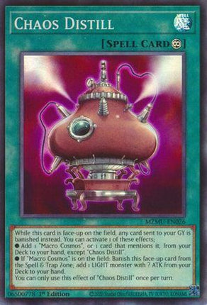 Chaos Distill [MZMU-EN026] Super Rare 1st Edition