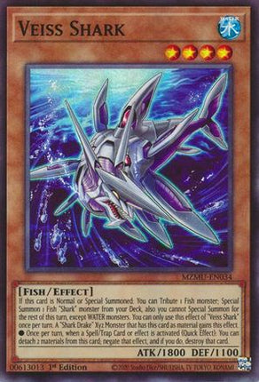 Veiss Shark [MZMU-EN034] Super Rare 1st Edition