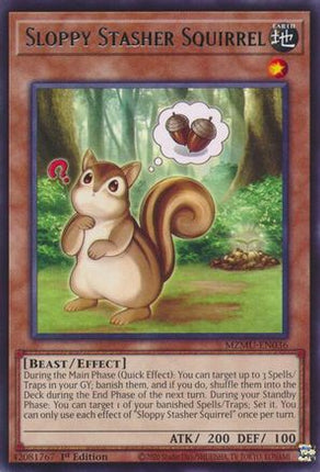 Sloppy Stasher Squirrel [MZMU-EN036] Rare 1st Edition