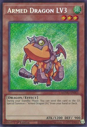Armed Dragon LV3 [MZMU-EN063] Secret Rare 1st Edition