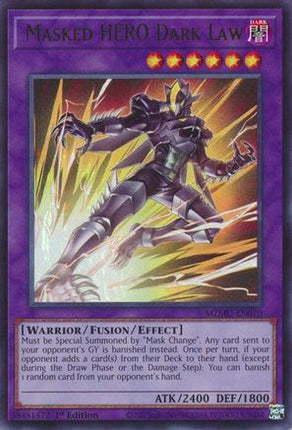 Masked HERO Dark Law [MZMU-EN070] Ultra Rare 1st Edition