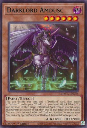 Darklord Amdusc [MZMU-EN084] Rare 1st Edition