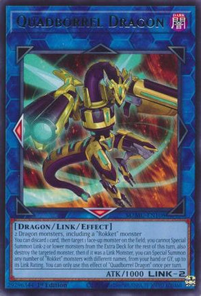 Quadborrel Dragon [MZMU-EN108] Rare 1st Edition