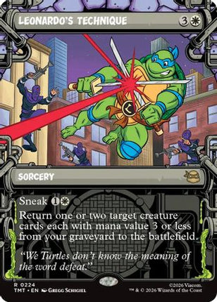 Leonardo's Technique (Showcase) [Teenage Mutant Ninja Turtles] Foil