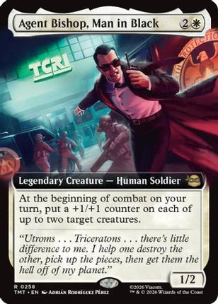Agent Bishop, Man in Black (Extended Art) [Teenage Mutant Ninja Turtles] Foil
