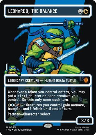 Leonardo, the Balance (0083) (Borderless) (Surge Foil) [Commander: Teenage Mutant Ninja Turtles] Foil