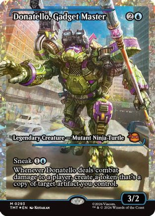 Donatello, Gadget Master (Showcase) (Fracture Foil) [Teenage Mutant Ninja Turtles] Foil