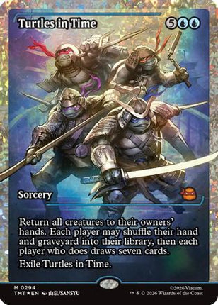 Turtles in Time (Showcase) (Fracture Foil) [Teenage Mutant Ninja Turtles] Foil