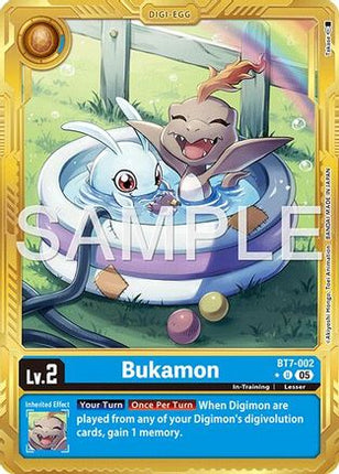 Bukamon (Gold Border) [BT7-002] [Advanced Booster Digimon Generation] Foil
