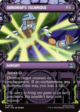 Shredder's Technique (Showcase) [Teenage Mutant Ninja Turtles] Foil