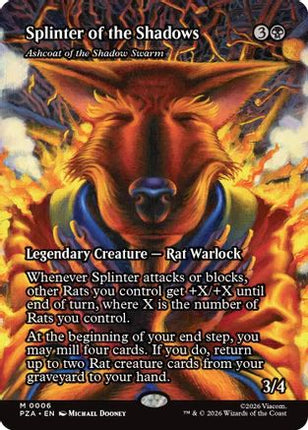 Ashcoat of the Shadow Swarm (Borderless) [Teenage Mutant Ninja Turtles Eternal-Legal] Foil