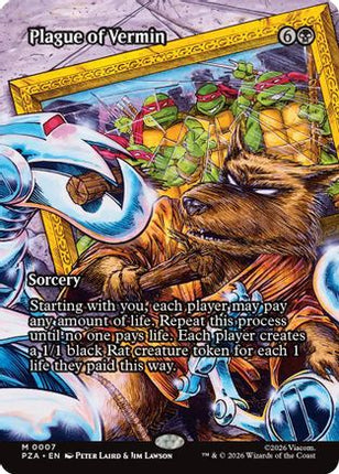 Plague of Vermin (Borderless) [Teenage Mutant Ninja Turtles Eternal-Legal] Foil