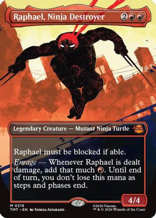 Raphael, Ninja Destroyer (Borderless) [Teenage Mutant Ninja Turtles] Foil