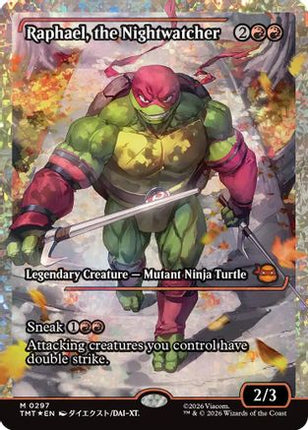 Raphael, the Nightwatcher (Showcase) (Fracture Foil) [Teenage Mutant Ninja Turtles] Foil