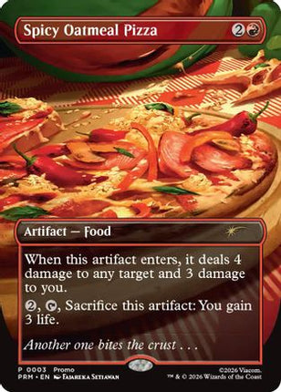 Spicy Oatmeal Pizza (Borderless) [Unique and Miscellaneous Promos]