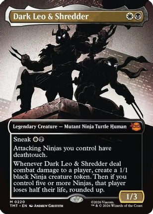 Dark Leo & Shredder (Borderless) [Teenage Mutant Ninja Turtles] Foil