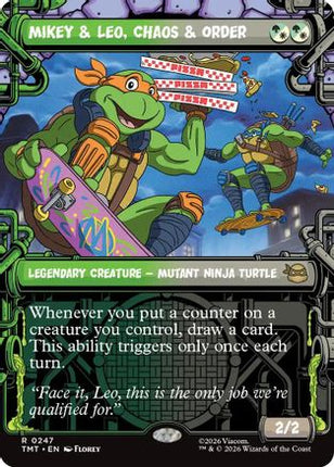 Mikey & Leo, Chaos & Order (Showcase) [Teenage Mutant Ninja Turtles] Foil
