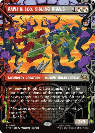 Raph & Leo, Sibling Rivals (Showcase) [Teenage Mutant Ninja Turtles] Foil
