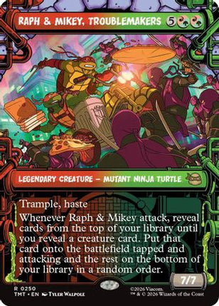 Raph & Mikey, Troublemakers (Showcase) [Teenage Mutant Ninja Turtles] Foil